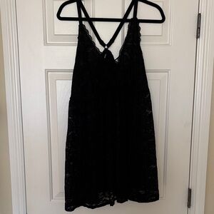 Torrid Black Lace Babydoll Teddy